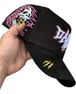 Sombreros Dandy Skull Records Negro Una Talla - Image 3