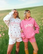 Dandy "Roses" Oversized Lux Hoodie in Heather Gray - Image 2