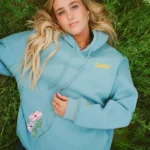 Dandy "Gift Giving" Oversized Lux Hoodie in Blue