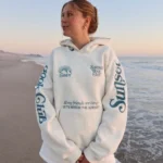 Dandy "Book Club" Oversized Lux Hoodie in Heather Gray and Blue