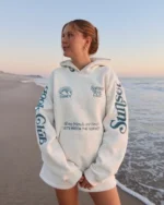 Dandy "Book Club" Oversized Lux Hoodie in Heather Gray and Blue