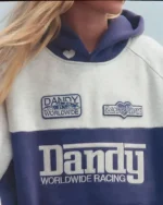 Dandy "Racing Heart" Oversized Lux Hoodie in Blue - Image 3